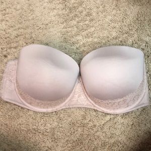 Strapless nude bra
